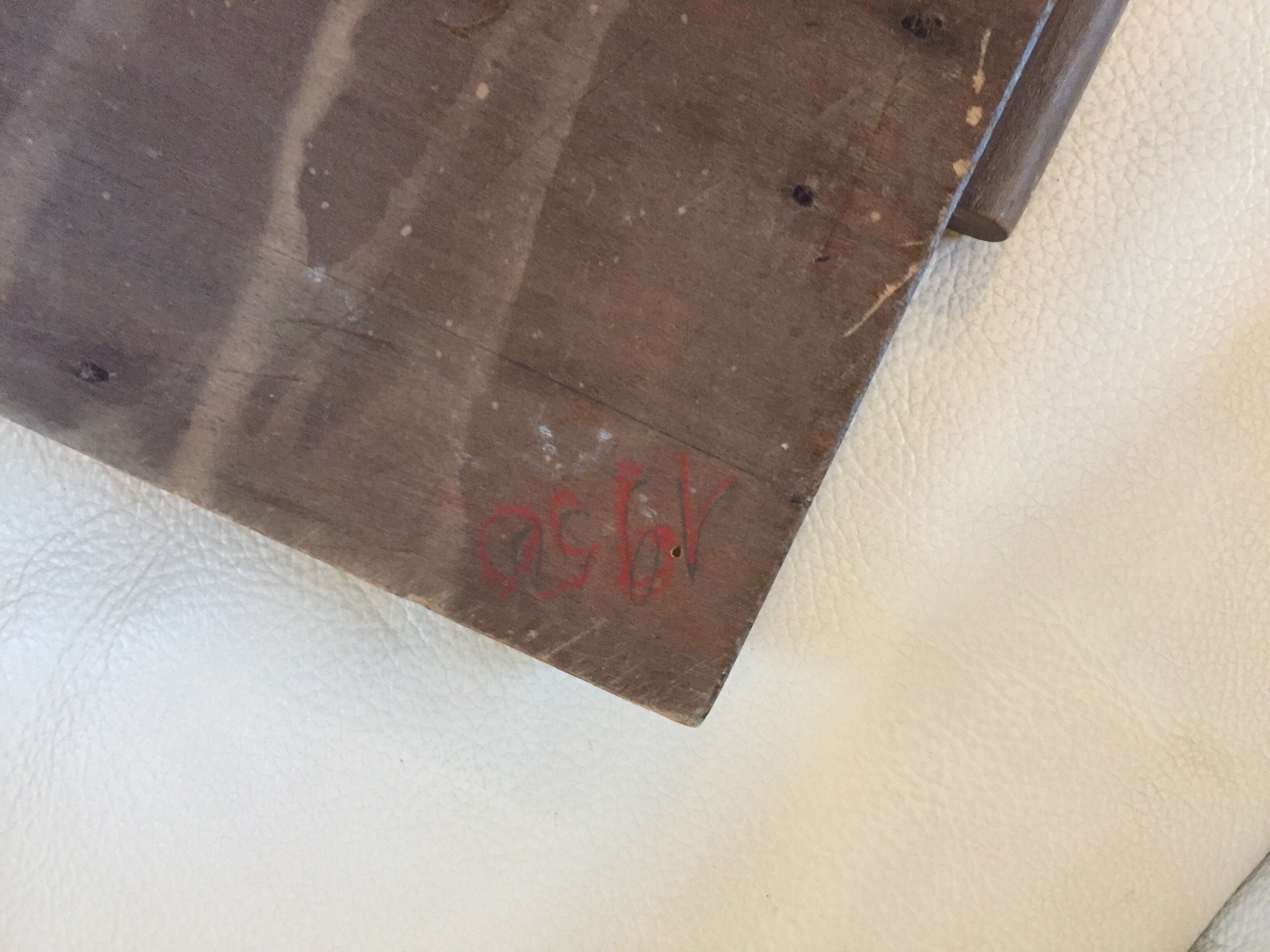 Pyroengraved and painted tray Breton couple