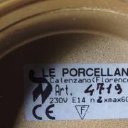 New double wall light (Le Porcellane Florence) Porcelain & Gold