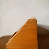 Honey wooden mail rack