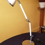60s industrial articulated desk lamp.