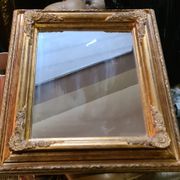 Mirror wood patina gold 58x70