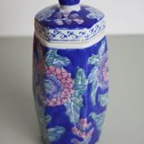 Blue ceramic flower pot