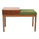 Scandinavian teak telephone bench, Sweden, 1960