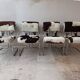 Set of 4 vintage Cucroma armchairs – Guido Faleschini – leather
