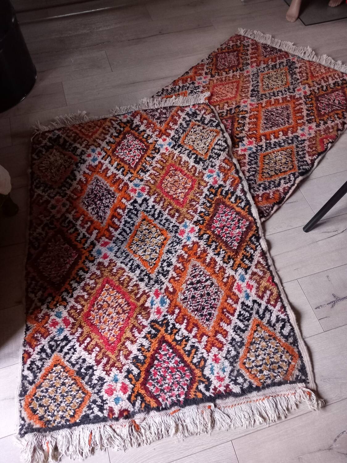 2 antique Moroccan/Berber rugs