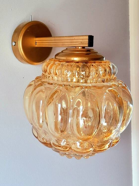 Pair of bubble wall lights by Helena Tynell from the 70s.