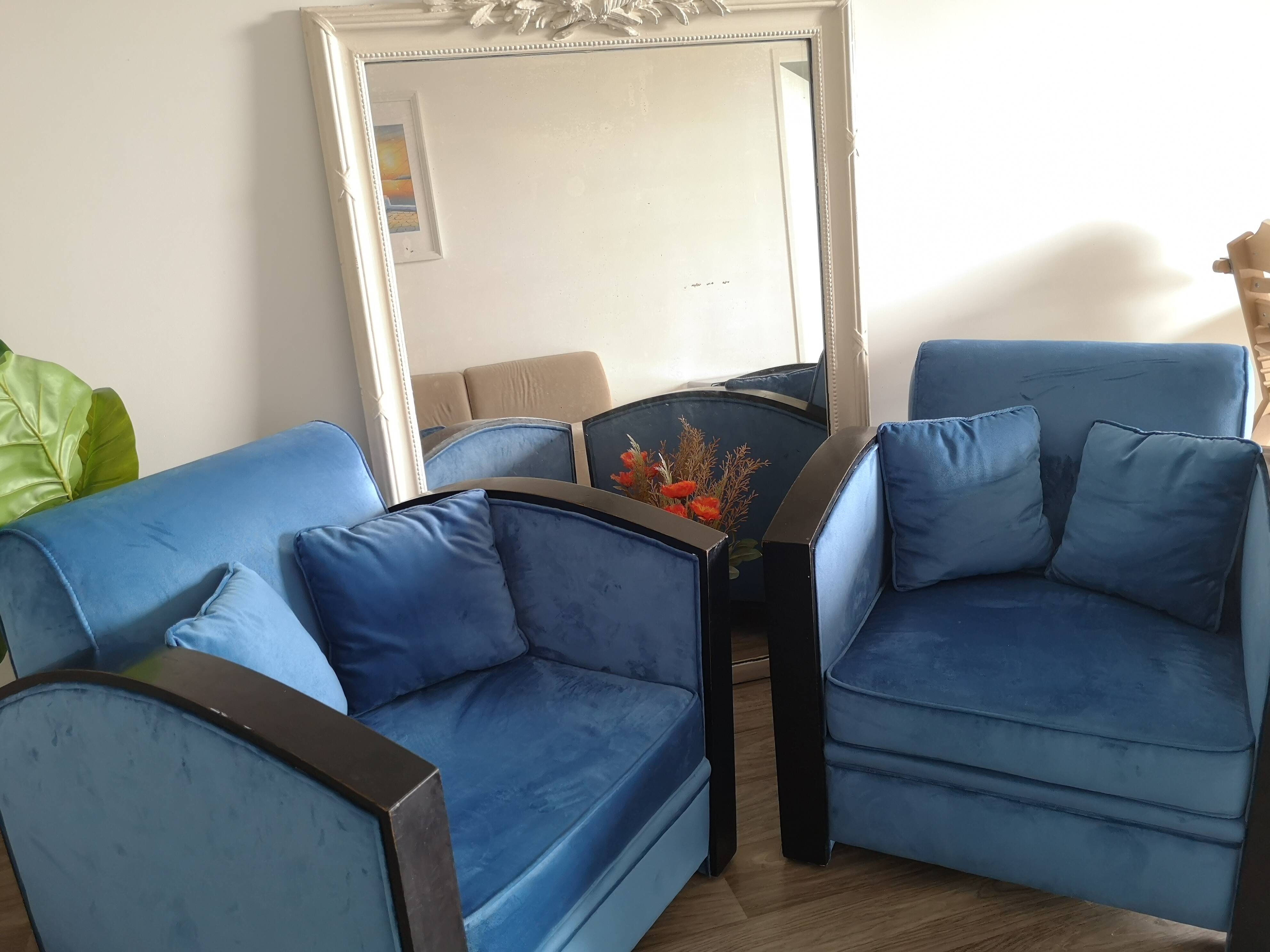 Fauteuils Hugues Chevalier Flanelle