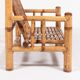 Italian Modern bamboo-wicker bench, 1970's