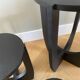 Three wooden side tables
