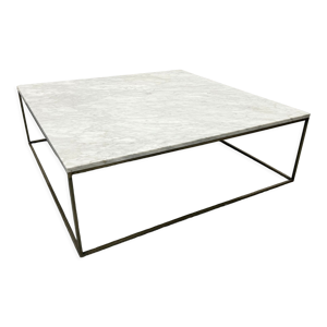 table basse marbre blanc