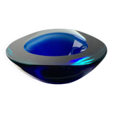 Blue Sommerso bowl by Seguso, Murano glass, Italy, 1970s