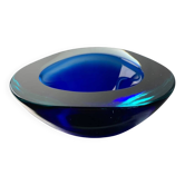 Blue Sommerso bowl by Seguso, Murano glass, Italy, 1970s