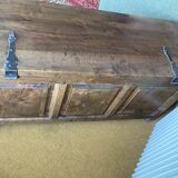 Wooden storage trunk
