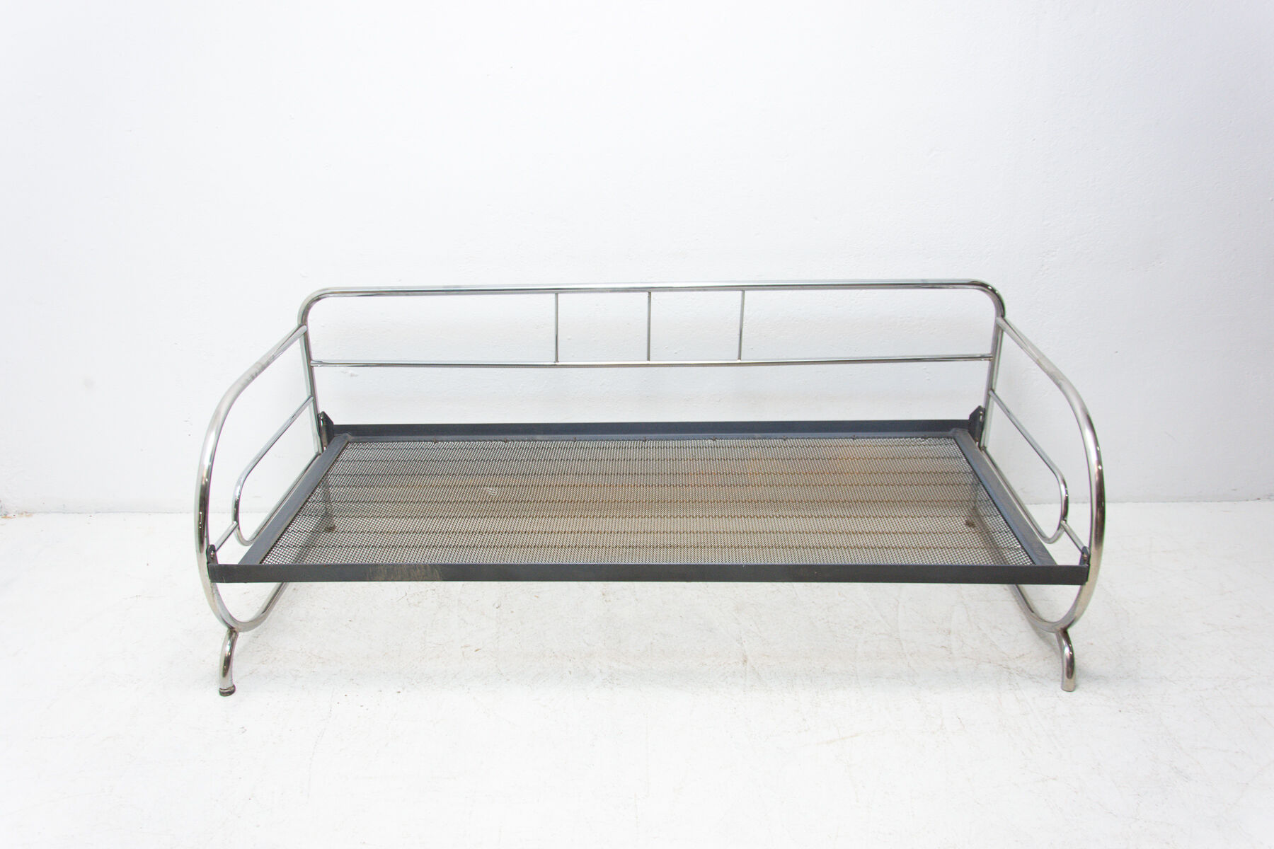 Chromed Bauhaus sofa, 1930´s, Bohemia