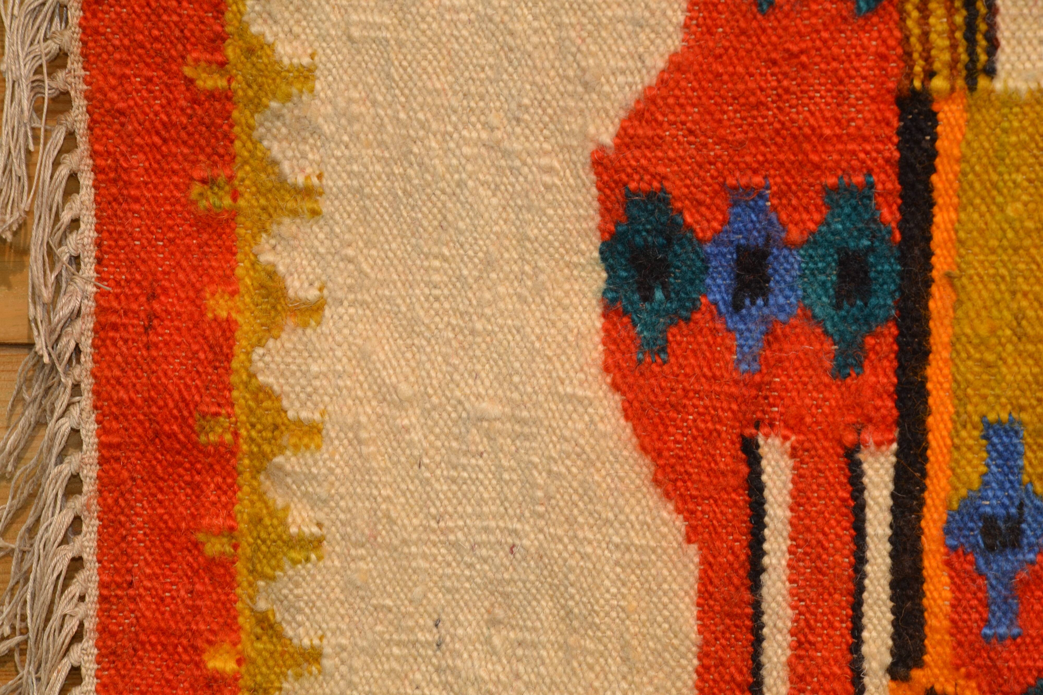 Kilim tapestry by Polish designer M. Domanska 1971