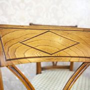 Vintage Elm Chairs in White Upholstery, 1950s, Set of 5