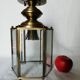 Gold metal ceiling light 1950/60