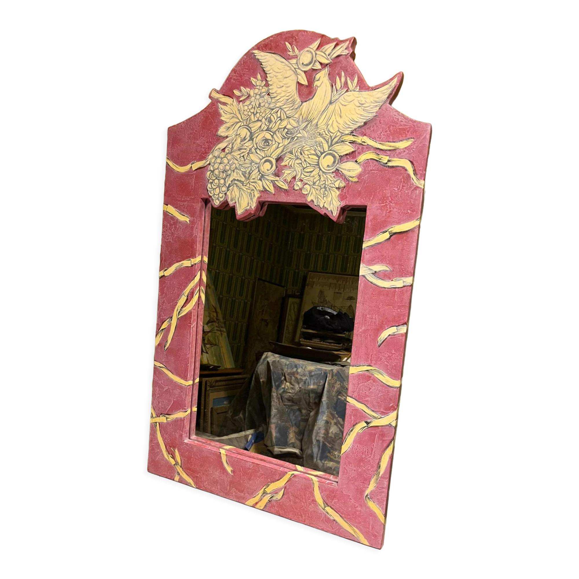 Pink mirror 120x70x2.5