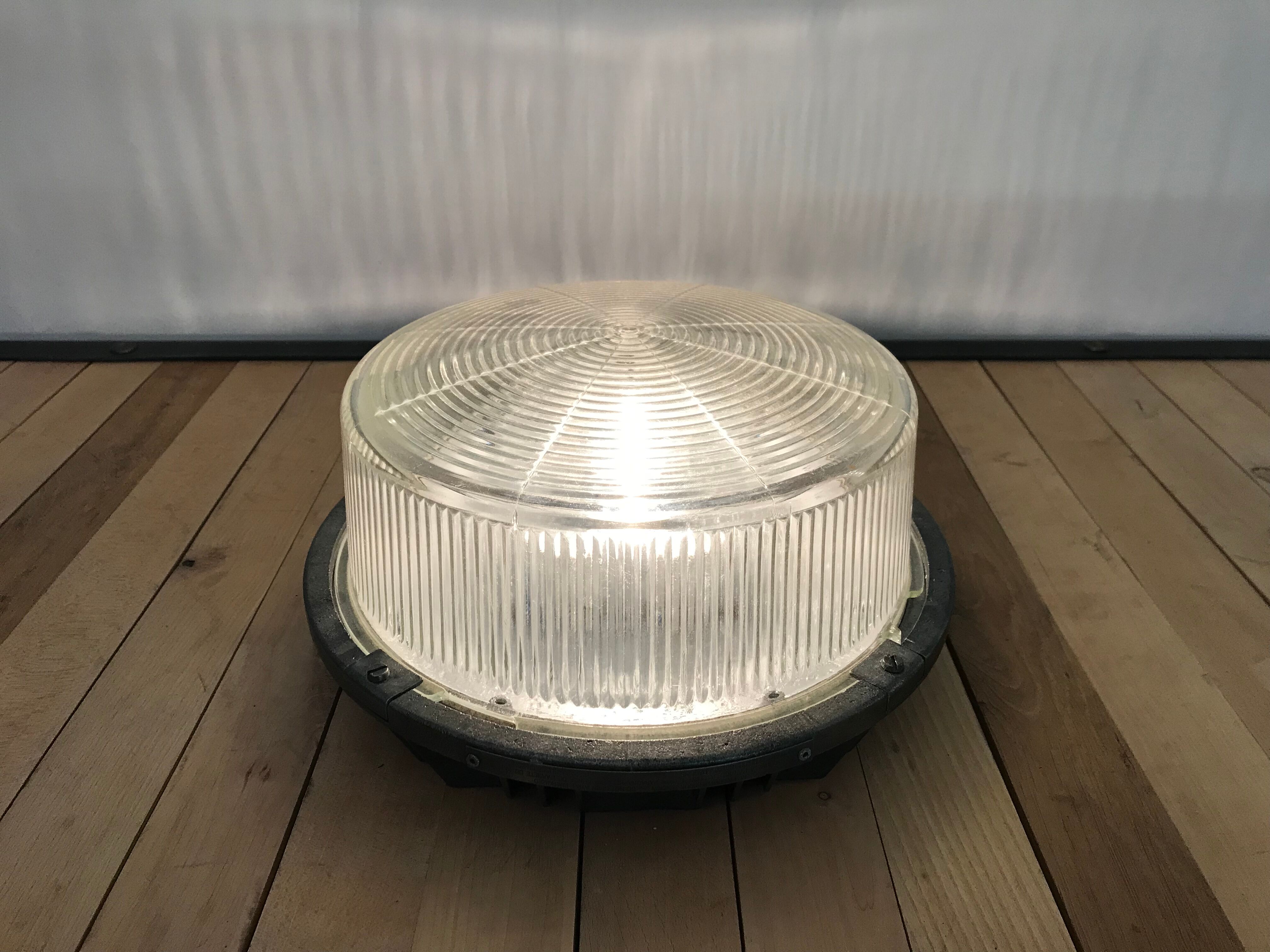 Old wall lamp Mazda industrial glass ceiling lamp