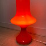 Lampe de bureau en verre opalin par stefan tabery, 1970s