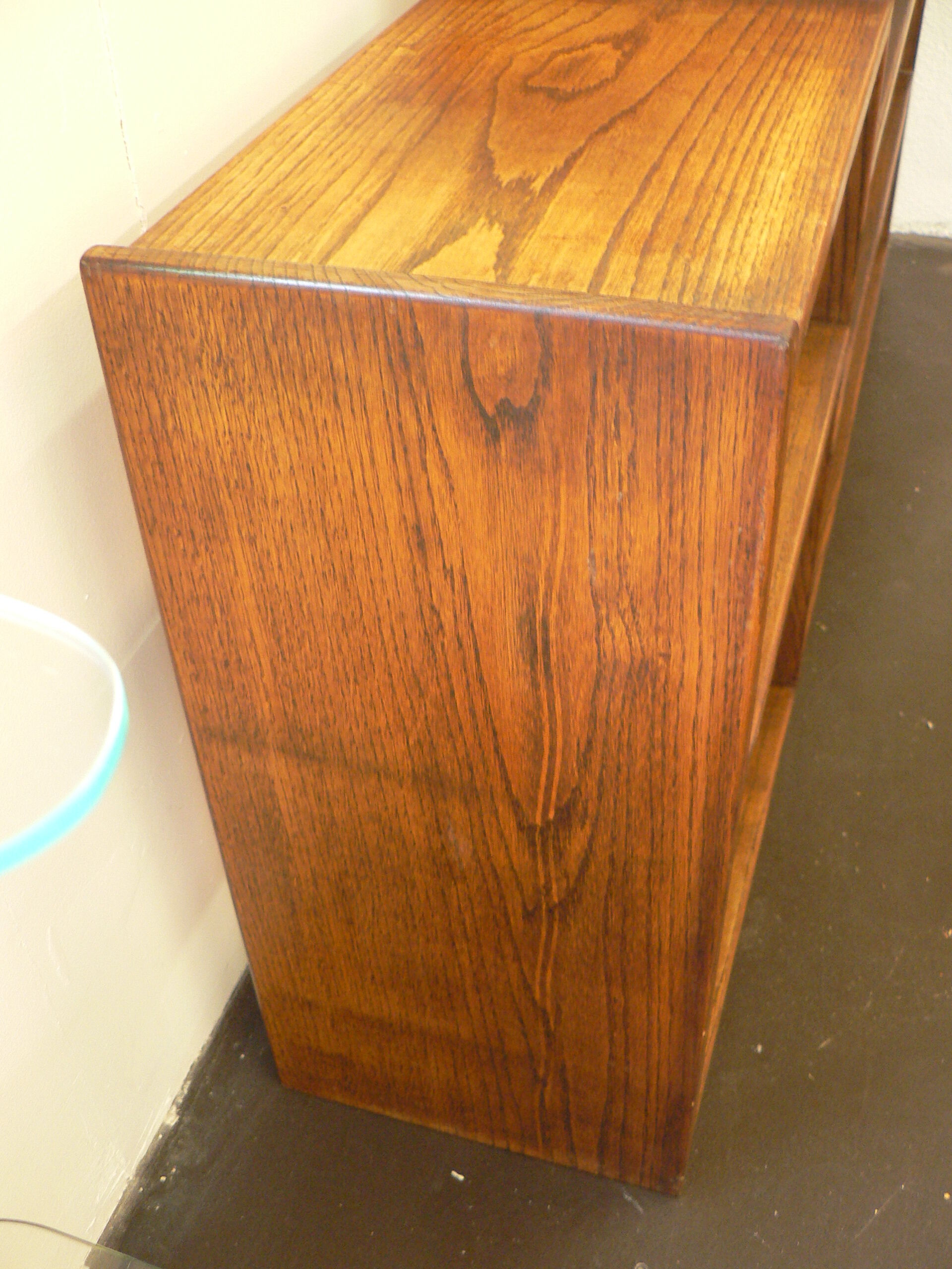 Vintage solid oak shelf