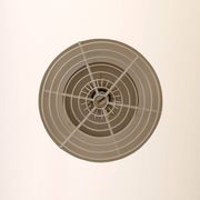 Lampe ronde vintage scandinave