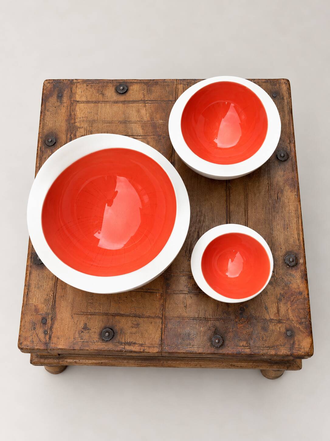 Set of 3 Flow ceramic bowls by Olav Slingerland – Dutch design