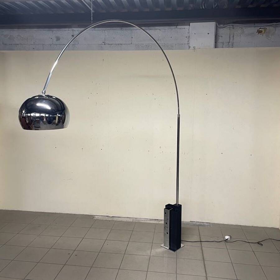 Arc floor lamp attributed to Goffredo Reggiani, 1970s