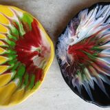 Set de 2 coupelles coquillage en céramique peinte