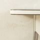 Vintage kitchen table with light grey Resopal and chrome, 1950s