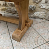 Wooden coffee table and tiles