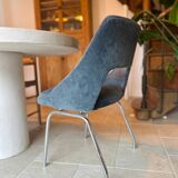 Blue velvet conference chairs