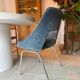 Chaises conférence velours bleu