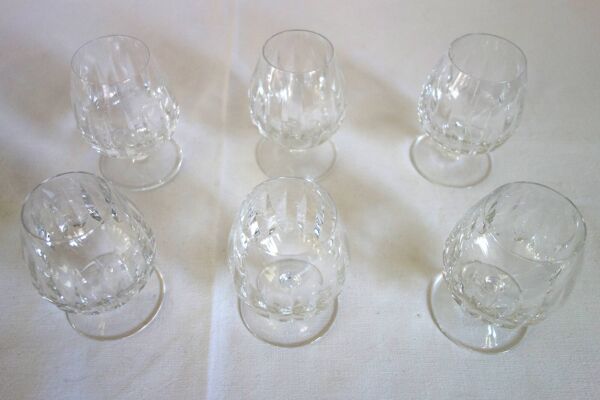 Lot de 6 verres à Cognac vintage Villeroy & Boch estampillés