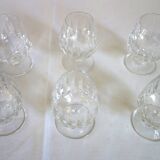 Set of 6 vintage Villeroy & Boch Cognac glasses stamped