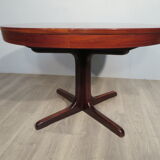 Central-footed rosewood round table