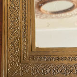 Brass mirror 27x39cm