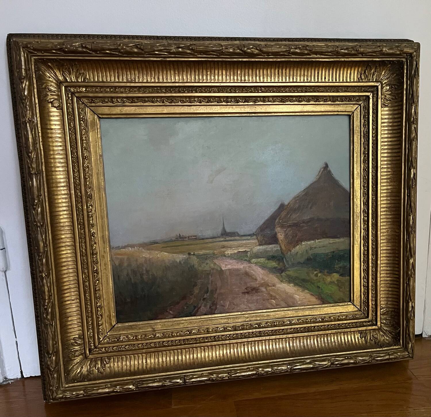 Painting: oil on panel - The millstones