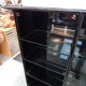 Vitrine laqué noir design Behr années 80