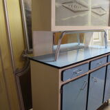 Vintage blue formica buffet
