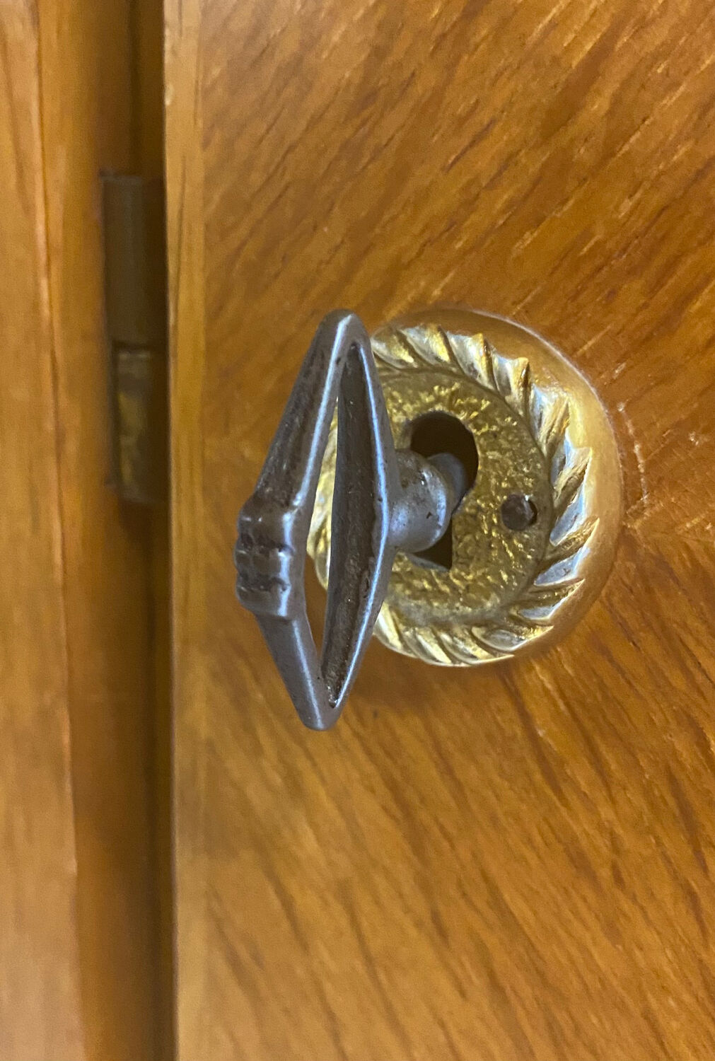 Vintage wardrobe with compass feet from the 60s
