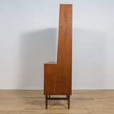 Mid-century teak shelf with pull-out top, Denmark, 1960s