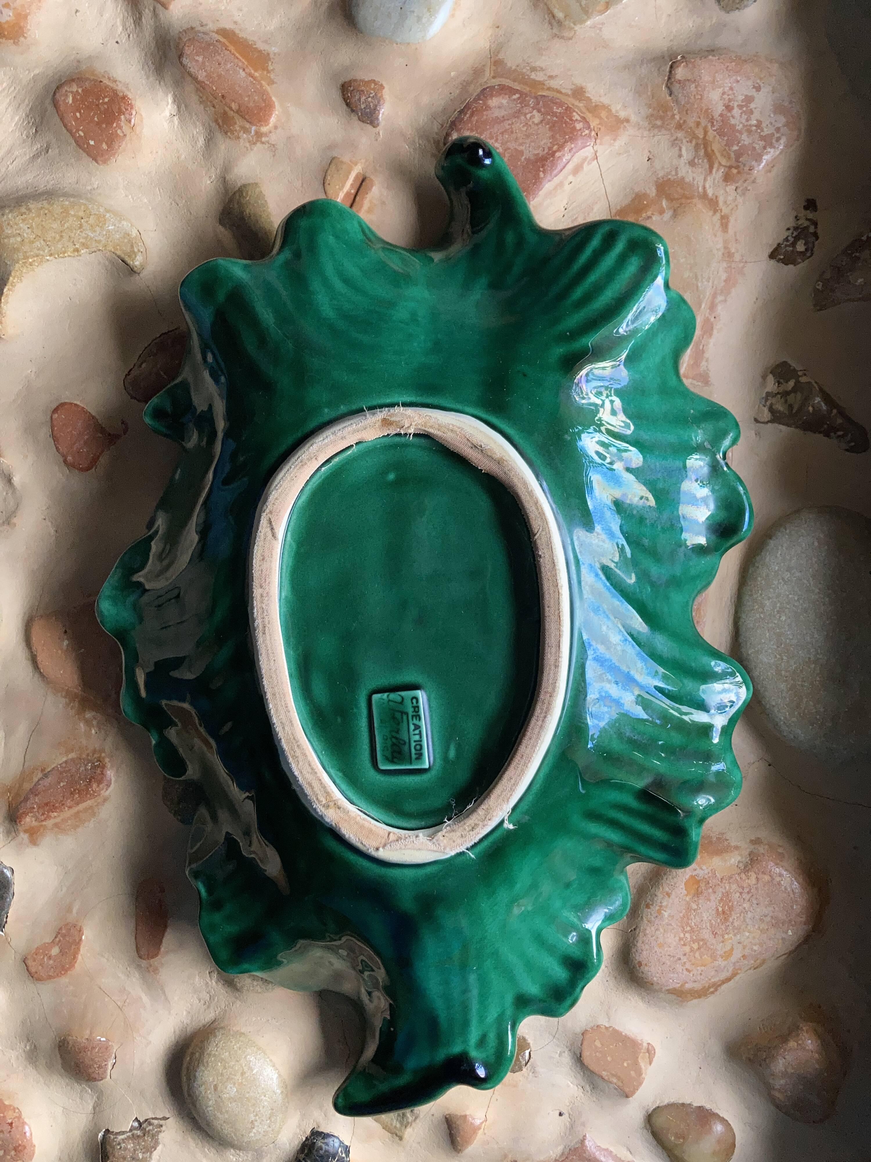 Green tray Vallauris