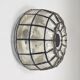 Mid-century minimalist flush mount ceiling light in glass and iron from Limburg, Germany, 1960s