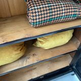 Napoleon 3 walnut window glass cabinet