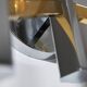 Sciolari Chrome and Brass-plated Wall Lamp, 1970s