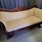 Restoration period mahogany sofa