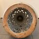 Openwork stoneware lamp foot signed Agnès Escalas, 1970