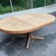 Authentic Scandinavian dining table BAUMANN stripped in teak 1960