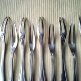 Box of 12 silver-plated metal snail forks Ravinet d'Enfert